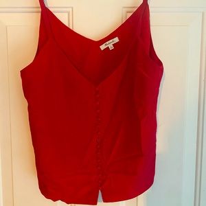 Madewell size 12 red silk blouse